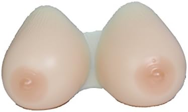 Siamesed Silicone Breast Forms Insert With Clear Shoulder Straps For Surgery Mammectomy Mastectomy