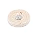NIUPIKA White Soft Cotton Polishing Buff Wheel Bench Grinder with Arbor Hole (4 Inch (50 Ply))