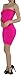 ToBeInStyle Women's Microfiber Seamless Strapless Stretchy Mini Tube Slip Dress - Pink - One Size