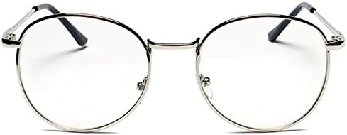 LuxuryEye Fashion Round Big Attracitve Super Star Style Lady Flat Glass(Silver)
