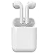 Bluetooth Earbuds, Bluetooth 5.0 Wireless Earbuds Bass HD Stereo Sound Bluetooth headphones, Built-in Mic and Up to 2.5 Hours Playtime(White with Case Skin)