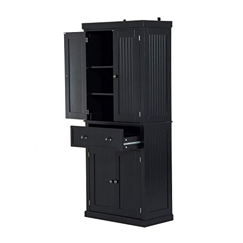 Festnight Tall Kitchen Pantry Storage Cabinet Traditional