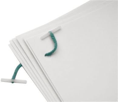 Pack Of 100 Range Wholesale Quality 76mm Treasury Tags - Plastic End Paper Filing Clip String