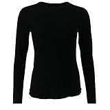 Hanes Women’s Long Sleeve Thermal Waffle Knit Crew with FreshIQ and X-Temp Technology