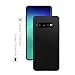 MoKo Compatible with Samsung Galaxy S10 Plus Case, Shockproof Slim Fit Liquid Silicone Gel Rubber Protective Case Soft Touch Back Cover Fit with Samsung Galaxy S10+ 6.4 Inch 2019 - Black