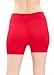 Basic Red Solid Biker Short Spandex Yoga Leggings 12 inch