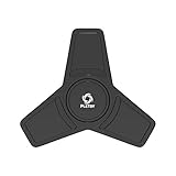 PleToy Spinner Fidget Toy Metal Triangle Hand Spinner - High Speed Ceramic Bearing - Stainless Steel Metal Frame - for Calm Focus - ADD ADHD Autism - Kid Adult - Spin 2-5 Minutes - Black
