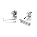 925 Sterling Silver Studs Minimalist Bar Earrings (rhodium-flashed-silver)