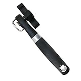 ONME Can Opener, Restaurant Manual Can Jar Opener, Good Grips Smooth Edge Can Opener, Stainless Steel Ergonomic Anti Slip Can Opener (Black) Sharp Easy Turn Design with Good Soft Grips Handle