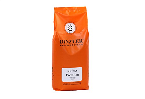 Dinzler Kaffeerösterei - Kaffee Premium - Kaffee | ganze Kaffeebohnen | kräftige Frühstückskaffee | wenig Säure | 1000g…