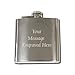 Gifts Infinity Personalized Set of 6 – 8oz Stainless Steel Flasks with Free Custom Engraving – Engraved Groomsmen, Best Man & Wedding Party Gift – Customizable Drinking Flask Set (Silver Regular)