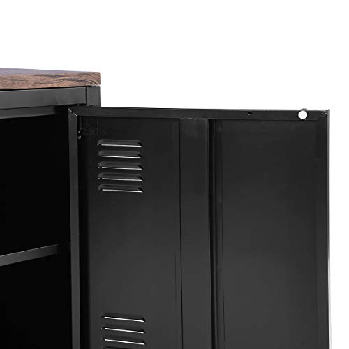 HouseinBox Office File Storage Console Cupboard Metal 3 Door