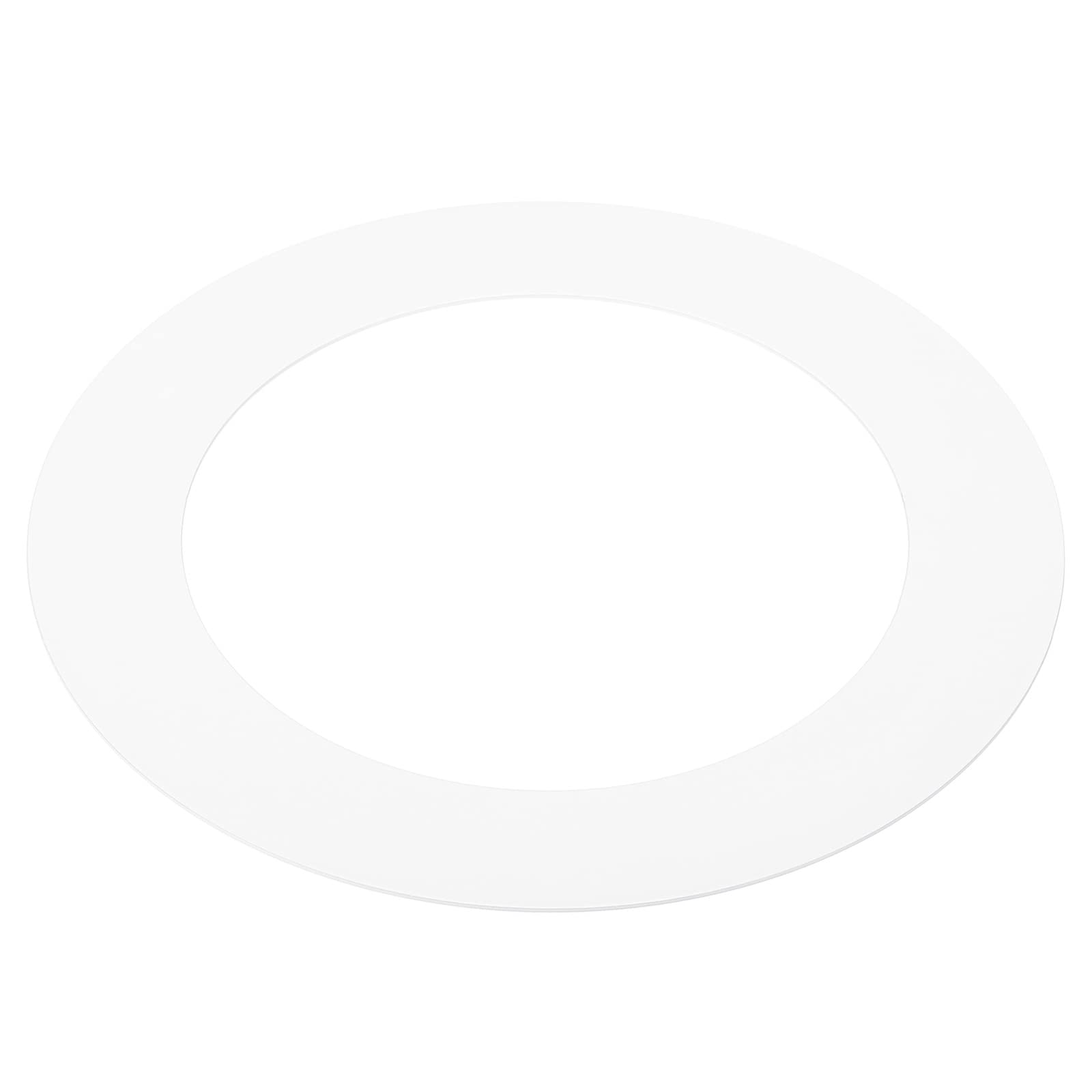PATIKIL 4.1" ID 5.9" OD Light Trim Ring, White Goof Ring Matte Circular Light Cover Lighting Fixture for Ceiling Wall Recessed Can Downlights