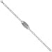 Surgical Steel Medical Alert Bracelet for Blood THINNER ID 9/16 inch Wide, 9 inch Long