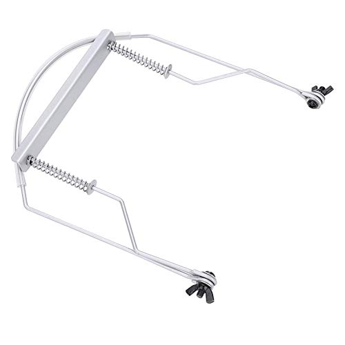Alomejor Durable Adjustable Metal 10 Holes Harmonica Neck Holder Rack Support Accessory