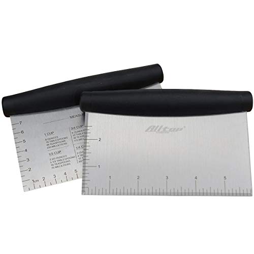 Bench-Scraper-ChopperStainless-Steel-Hand-Kitchen-Tool-Set-of-2-Pack