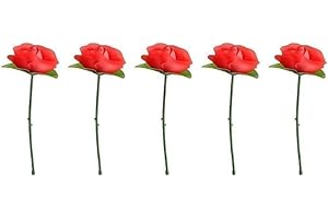 Lot de 5 tours de magie pliables en forme de rose – Illusion instantanée d'apparence de fleur pour les spectacles de magie en