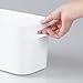 mDesign Deep Plastic Bathroom Bin with Handles - Storage Organizer for Vanity Countertop - Hold Soap, Body Wash, Shampoo, Lotion, Conditioner, Hand Towels - 10