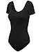 FPT Womens Basic Short Sleeve Bodysuit BLACK SMALL