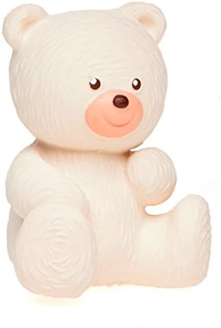 Lanco White Bear - Eco-Friendly Baby Play Toy, BPA Free 100% Natural Rubber, Safe Sensory Fun for Infants and Newborns