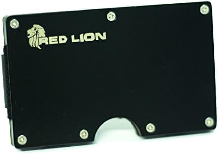 Red Lion Metal Money Clip Wallet For Minimalist, Includes Premium Gift Boxing