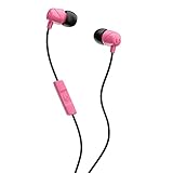 Skullcandy Jib In-Ear Noise-Isolating Earbuds with Microphone and Remote for Hands-Free Calls, Lightweight, Stereo Sound and Enhanced Base, Wired 3.5mm Jack Connectivity, Pink/Black