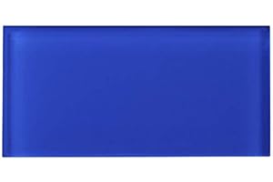 Premium Quality Cobalt Blue 3x6 Glass Subway Tile for Bathroom Walls, Kitchen Backsplashes