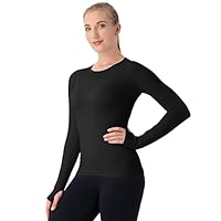 MathCat Seamless Workout Shirts for Women Long Sleeve Yoga Tops Sports Running Shirt Breathable Athletic Top Slim Fit
