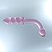 TOPWEL Bent Graduate Glass Pleasure Wand, Assorted Colors