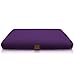 Zabuton Meditation Cushion - USA Buckwheat Hulls in 10 Color Organic Cotton; Square Yoga Pillow Case & Zipper Liner To Adjust Volume; Match Zafu or Crescent Set For Men & Women (Purple)
