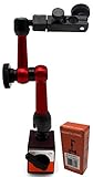 KHCRAFT Magnetic Base Indicator Holder 50lb 3D Mini for Dial Indicator and Test Indicator with Fine Adjustment