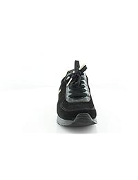 Michael Kors MK Allie Wrap Zapatillas deportivas para mujer, de gamuza, color negro y dorado
