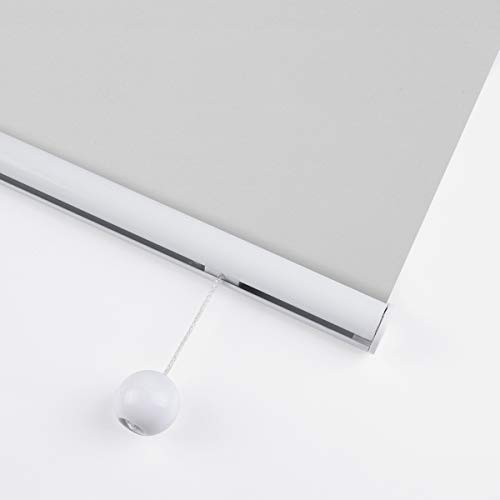 TFSKY Blackout Shades for Bedroom Outdoor Cordless Roller Blinds and Shades for Windows Blackout Window Blinds for Indoor & Outdoor Use, UV Protection with Spring System White, 27x72