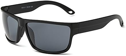 Matte Black Framed Square Sunglasses with Dark Grey Lens 70MM