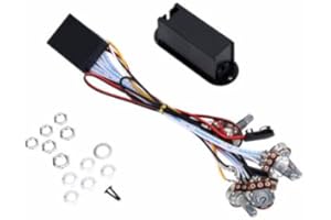 Guitar Circuit Pickup, 3 Band Active EQ Equalizer Preamp Circuit Pickup Guitar Bass Tone Control with Fittings