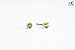 Tiny Birthstone Gemstone Post Stud Earrings in Sterling Silver | Multiple Color Choices & Sizes | Birthday Earrings for Women (3mm, August | Lime Green Peridot)