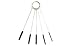 SYWHZ 3 in One Airbrush Cleaning Kit Tools(Include Five Diameters Nylon Brushes & Five Nozzle Cleaning Needles & One Golden Colour Needle Tool)