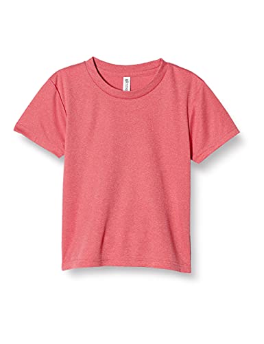 [グリマー] 半袖 キッズ 4.4oz ドライTシャツ (クルーネック) 00300-ACT_K ミックスレッド 100cm (日本サイズ100相当)