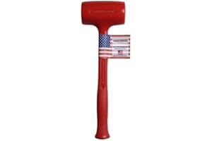 SANPROV Trusty-Cook Model 3-45 oz Polyurethane Dead Blow Hammer - RedF