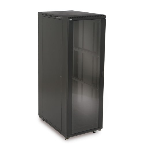 37U LINIER Server Cabinet - Glass/Glass Doors - 36" Depth