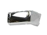 2007-2012 CHEVY SILVERADO 1500 2500HD 3500HD / 2007-2012 GMC SIERRA 1500 2500HD 3500HD REAR CHROME BUMPER CAP (STEEL) WITHOUT SENSOR HOLE RH=PASSENGER SIDE