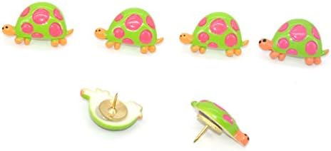 10pcs Cute Creative Decorative Thumbtacks Pushpins Turtle Shape DIY Tool for School Home and Office Use