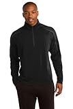 Sport-Tek Men's Sport Wick Stretch 1/2 Zip Colorblock