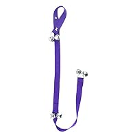 Mosichi Dog Doorbell for Potty Training, Pet Dog Puppy Door Handle Doorbell Tinkle Loud Bells Rope House Training Tool Dark Purple