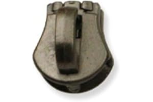 zipper puller， 10pcs Metal 5# Zipper for Open-end Jeans Cremalleras Down Coat Jacket Garment Bag Zippers(Ancient Silver)