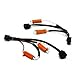 Kensun HID Conversion Kit Anti-Flicker Decoder Error Free 50W Load Resistor Adaptors - H13 (9008) - 1 pair