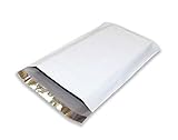 Amiff Gusseted Poly mailers 20x24x4 Shipping bags 20 x 24 x 4. Pack of 50 White Large envelopes. 2.4 mil thick mailing bags. Peel & Seal. Waterproof, Lightweight. Wrapping, Packing, Packaging.