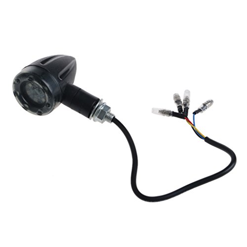 NNDA CO 1 Pair Motorcycle Turn Signal Brake Stop Light 12V 13 LED Indicator Red Yellow