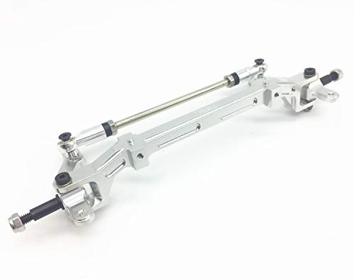 Treal Aluminum Front Wheel Axle Upright for Tamiya 1/14 Tractor Truck - Silver