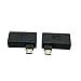 chenyang 2 Pack Micro USB OTG Power Adapter 2 in 1 Micro USB Male to USB 2.0 Female 90 Degree Angled Connector Adapter